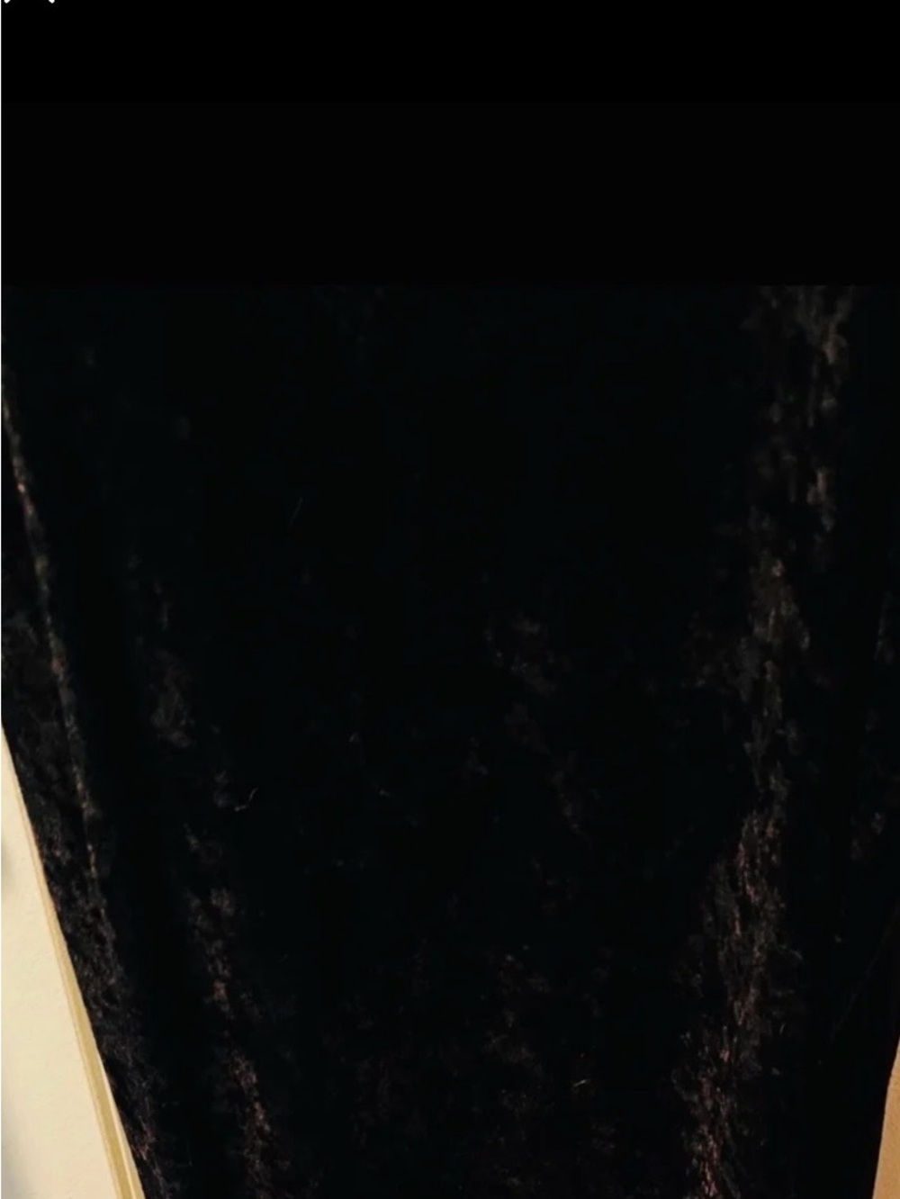 Black Velvet Two Way Stretch Fabric 36”x60” New